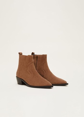 Phase Eight Suede Boots Brown USA | 1983257-NS